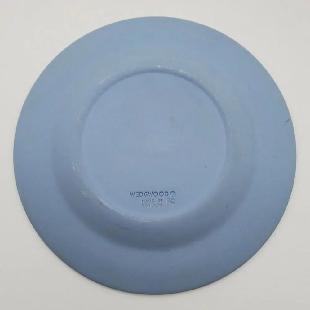 Wedgewood Jasperware Trafalgar Square England Scenic Plate Blue - Picture 6 of 12